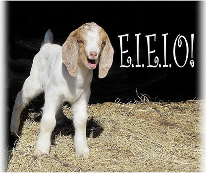 CafePress Baby Goat E.I.E.I.O Throw Blanket Super Soft Fleece Plush Throw Blanket, 60"x50"