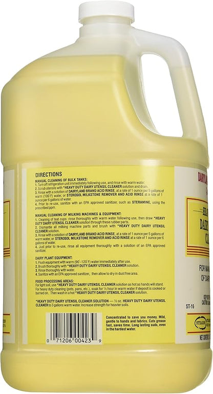 STEARNS packaging corporation st0016-db-gl10 Heavy Duty Dairy Utensil Cleaner, 1 Gallon