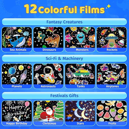 Dinosaur Toys for Kids 3-5 | 12HD Films+15 Sleeping Sounds+7 Colors+360°Rotating | Dinosaurs Primal Hatch Dinosaur Egg Boy Toys for Boys Star Projector Kids Toys Sound Machine Egg Light for Nursery