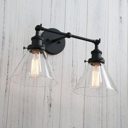 PERMO Industrial Double Sconce 2-Lights Wall Sconces