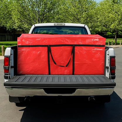 4 Pcs 176 Gallon Large Moving Bags with Zipper and Handles Foldable Storage Duffle Bags Heavy Duty Extra Large Totes for College Dorm Travel Clothes Blankets Bedding Moving (Red)