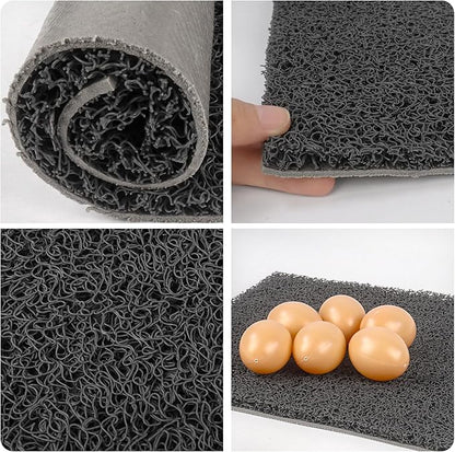 12 Pcs Nesting Pads for Chicken Coop, 12x12 Inch Washable Plastic Nesting Box Liners with 6 Fake Eggs, Reusable Laying Mats for Hens, Chicken Coop Accessories