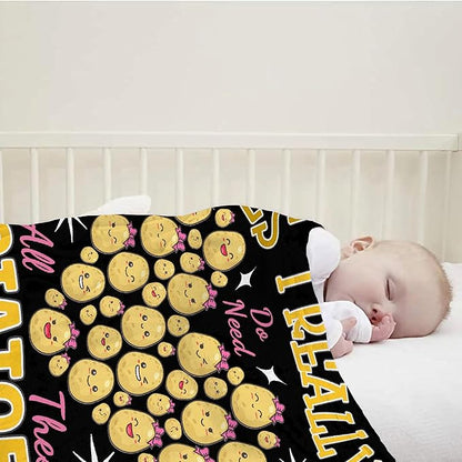 Yes I Really Do Need All These Potatoes Blanket Gifts Warm Cozy Soft Flannel Throw for Bed Couch Sofa Home Decoration 40”×30” XSmall for Pets