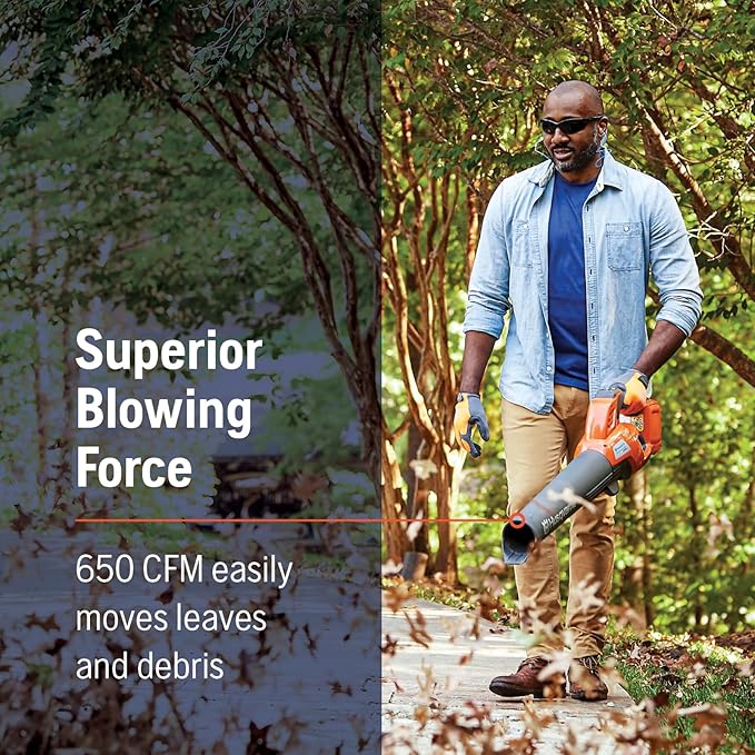 Husqvarna Weed Eater 320iL String Trimmer and 230iB Leaf Blower Bundle, Trimmer and Blower Combo with 4 Ah B140 Battery and 40-C80 Charger Included