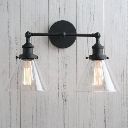 PERMO Industrial Double Sconce 2-Lights Wall Sconces