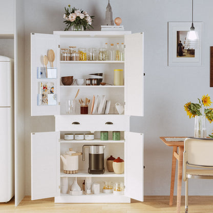 Storage Cabinet with Drawers and Doors for Living Room and Entryway