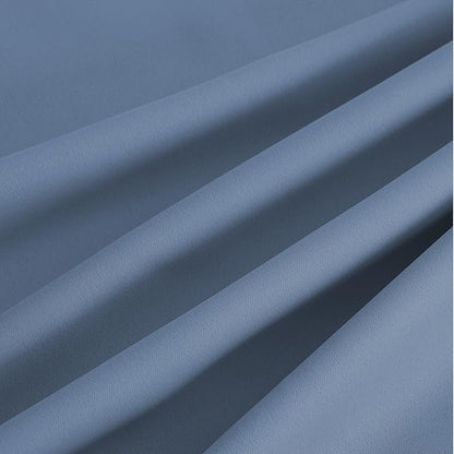 NICETOWN Stone Blue Energy Saving Drapes - Grommet Thermal Insulated Shades for Home Office, Yard, Flat, Bedroom, Hall - Durable, 2 Panels, W52 x L63