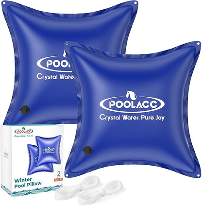 Pool Pillows for Above Ground Pools Winterizing, Extra Durable Cold-Resistant Inflatable PVC Air Pillow for Swimming Pool Winter Protection, Winter Pool Closing Kit(4 X 4, 2 Pack)