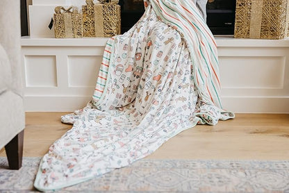 Copper Pearl Jumbo Premium Knit 3 Layer Stretchy Throw Blanket Cindy