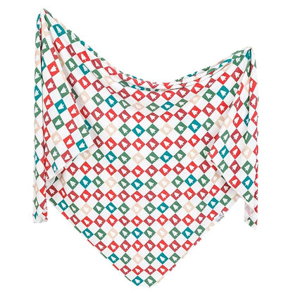 Copper Pearl Large Premium Knit Baby Swaddle Receiving Blanket 'Fraser'