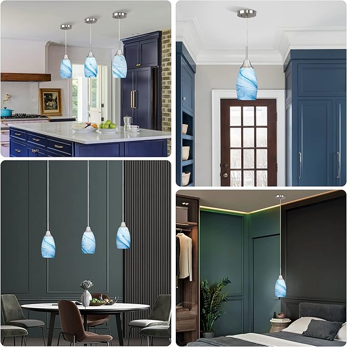 Mini Glass Pendant Light 1-Pack