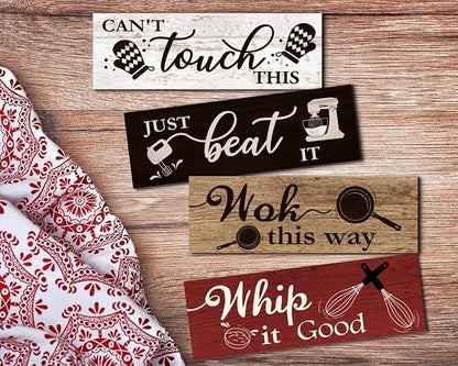 Rustic Wood Plaque Sign Farmhouse Primitiv Funny Coffee Wood Signs Vertical For Porch Front Door Decor,Rustic Wooden Sign for Front Porch, Farmhouse Decor, 4" x 16"