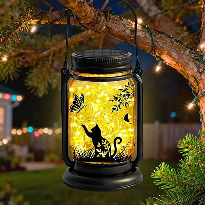Cat Solar Lanterns, Outdoor Hanging Solar Lantern