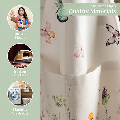 Maison d' Hermine 100% Cotton Apron for women with Pocket Kitchen Chef Apron for Men Cooking Easter Decorations