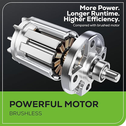 Greenworks 80V 16" Brushless Cordless (Attachment Capable) String Trimmer, 2.5Ah Battery and Charger Included