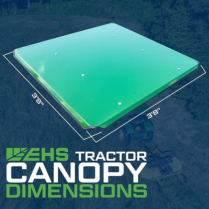 Universal Tractor Canopy | ROPS 1.5”-3” | Robust Steel | Easy Install (Green)