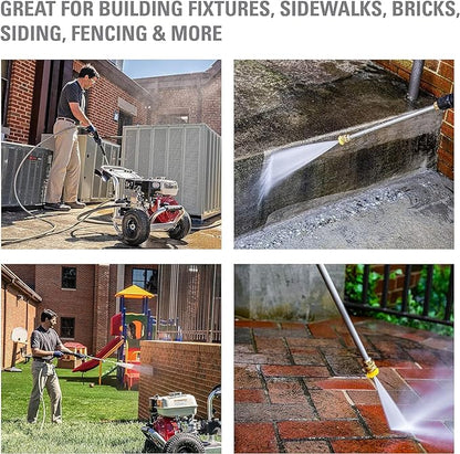 Simpson Cleaning 3600 PSI Gas Pressure Washer, 2.5 GPM Power Washer for Commercial Use, Honda GX200 Engine, 35-Foot MorFlex Hose, Aluminum Series, 49-State (ALH3425)