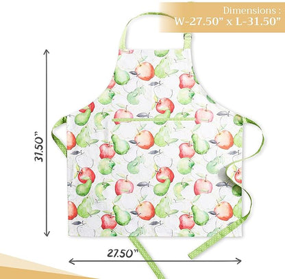 Maison d' Hermine 100% Cotton Apron for women with Pocket Kitchen Chef Apron for Men Cooking Easter Decorations