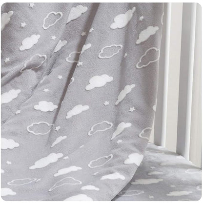 American Baby Company Heavenly Soft Chenille Sherpa Receiving Blanket, 3D Gray, 30" x 35", Warm and Cozy for Boys and Girls, Ideal for Baby Carrier, Stroller, and Travel