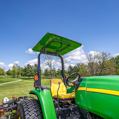 Universal Tractor Canopy | ROPS 1.5”-3” | Robust Steel | Easy Install (Green)