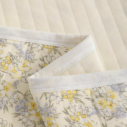 NTBAY Jersey Cotton Quilted Toddler Blanket, Breathable and Warm for Boys and Girls Baby Blanket, 30x40 Inches, Purple Floral