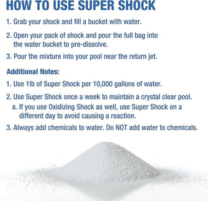 Doheny's Super Pool Shock 12 x 1 Lb Bags