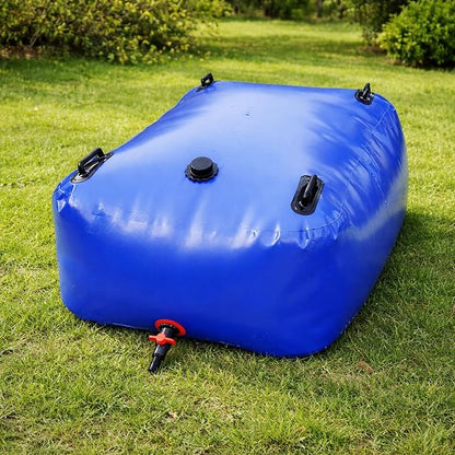 Large Capacity Water Bladder Tank 2500/2000/1500/1300/1000 Gallon, Portable Water Storage Bag with Faucet, Heavy Duty Drought-Resistant Container for Farm Irrigation & Emerge 2x1x0.5m/1000L/263gallon