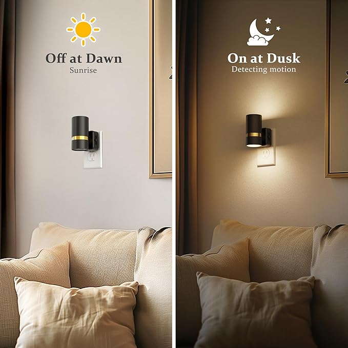 JandCase Night Lights Plug into Wall, Automatic Night Light