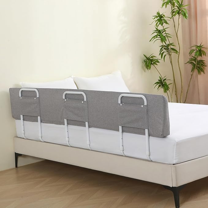Bed Guard Rail for Toddlers, 78.7inch Foam Padded Toddler Bed Rails, Side Rails for Queen King Twin Full Size Bed, Bedrail for Toddler Safety