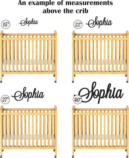 Personalized Wooden Name Sign for Nursery Wall Letters Custom Baby Name Sign for Wall Room Decor