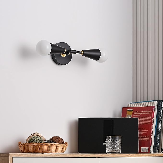 BRIGHTTIA Vicky 2 Light Cone Socket Wall Sconce