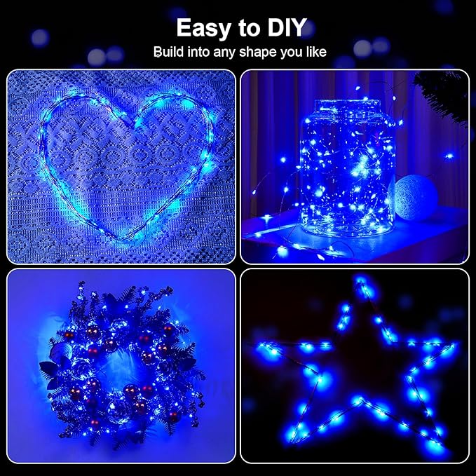 1 Pack 16.4ft Battery Operated String Lights