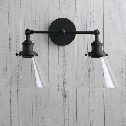 PERMO Industrial Double Sconce 2-Lights Wall Sconces