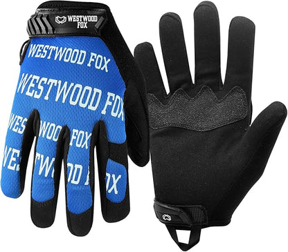 WESTWOOD FOX Gardening Working Gloves Leather Safety Thorn Proof Gloves for Mens & Women Flexible Heavy Duty Mechanic Gloves