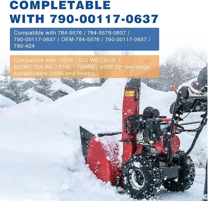 Zonon 2 Pcs 790-00120-0637 Shave Plate for Snow Throwers, Replaces 753-0625, 784-5581, 790-00120, 784-5581a and 784-5581a-0637(22”)