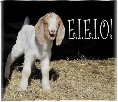 CafePress Baby Goat E.I.E.I.O Throw Blanket Super Soft Fleece Plush Throw Blanket, 60"x50"