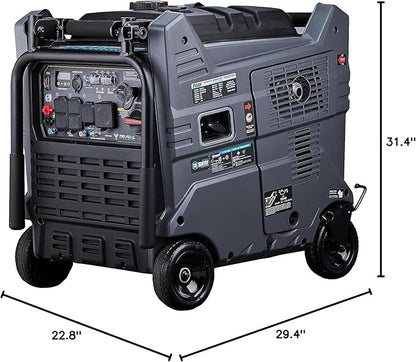 Pulsar 9500W Tri Fuel Gasoline Propane Natural Gas Portable Inverter Generator w/Remote Start & CO Sentry for Home Use GS95TiSCO