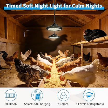 Extra Large Automatic Chicken Coop Door Solar Powered with 2 Timer Lights, 16'' x 12'' Aluminum Auto Chicken Coop Door with Timer, Remote, Anti-Pinch, Weatherproof for Chickens, Ducks