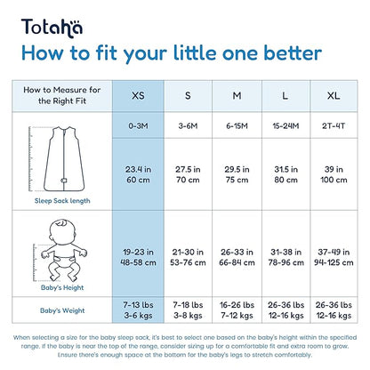 TotAha Newborn Sleep Sacks 0-3 months 3 Pack, Light, Soft, and Safe Baby Wearable Blanket Sleeping Bag with 2-Way Zippers, 0.5 TOG