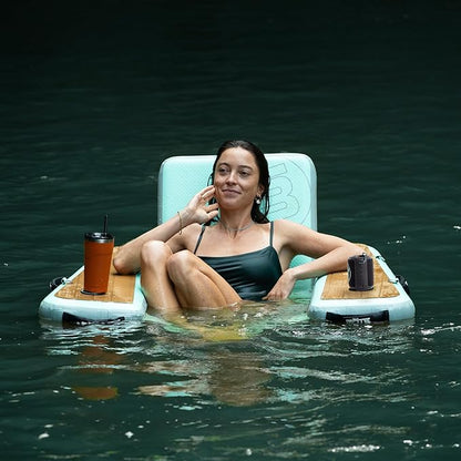 BOTE Hangout Suite Floating Chair, for Pool Beach Lake Boat Float, Adults Family Friendly, 4FT Multiple Colors, 1 Pack, Includes Mesh Carry Bag for Travel
