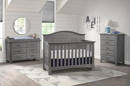 Soho Baby Chandler Premium 6-Drawer Dresser, Graphite Gray, GreenGuard Gold Certified
