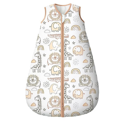 Yoofoss Baby Sleep Sack 12-18 Months, TOG 2.5 Baby Wearable Blanket with 2-Way Zipper, 100% Organic Cotton Fabric Winter Newborn Sleeping sack, Warm Soft Comfy(Large)