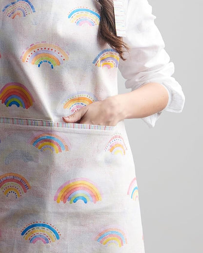 Maison d' Hermine 100% Cotton Apron for women with Pocket Kitchen Chef Apron for Men Cooking Easter Decorations