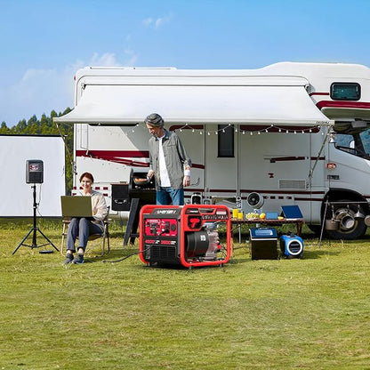 4500W Portable Generator with Inverter Technology, Gas Generator for home use, CO Protect (AL5040C)