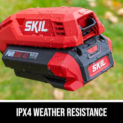 SKIL 40V 14 in.String Trimmer Kit with Twist Load Including 2.0Ah Battery and 60W Charger-LT1400C-11