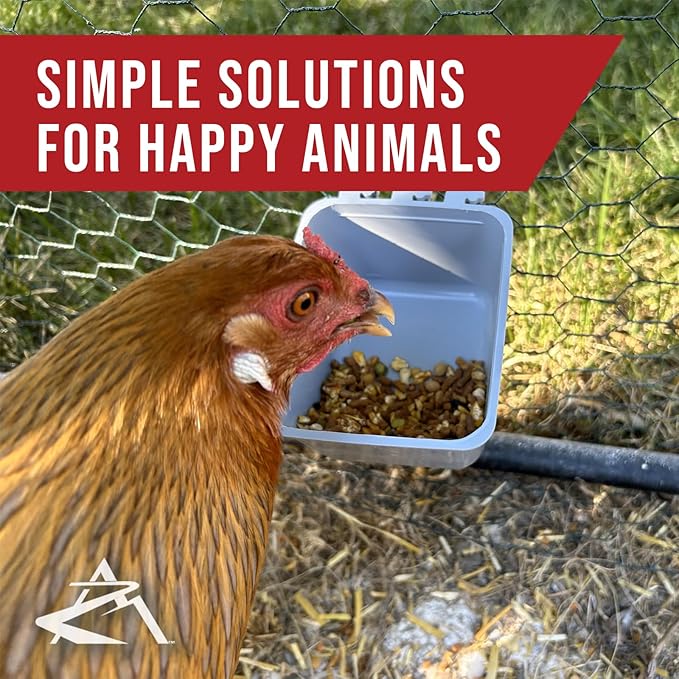 The ROP Shop 20-Pack - 16oz Gray Cage Cups for Feed & Water for Poultry Ducks, Birds, Hamsters