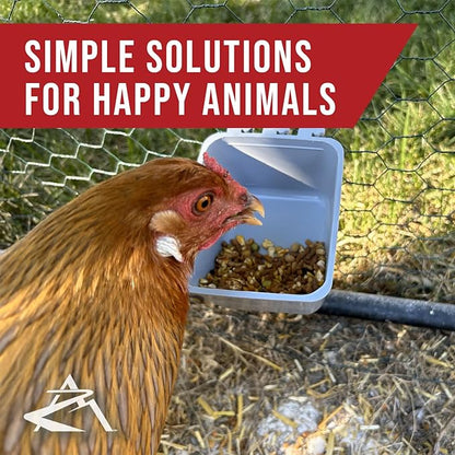 The ROP Shop 20-Pack - 16oz Gray Cage Cups for Feed & Water for Poultry Ducks, Birds, Hamsters