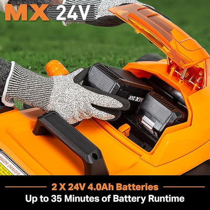 LawnMaster CLMF4815E 48V MAX* 15-inch Brushless Cordless Lawn Mower with 2X24V MAX* 4.0Ah Battery and a Dual Charger