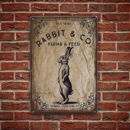 Farm & Feed Tin Sign Vintage Metal Sign Indoor/Outdoor Wall Decor Metal Poster 8x12 Inch