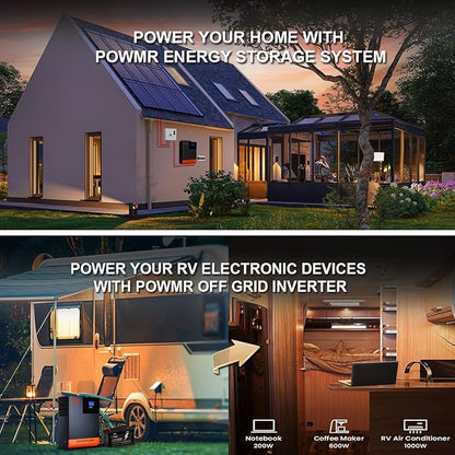 3000W Solar Inverter 24V to 120V, Max.PV Input 4KW,450V VOC,Pure Sine Wave Power Inverter Built-in 80A MPPT Controller and 40A AC Charger for Home, RV, Off-Grid Solar System